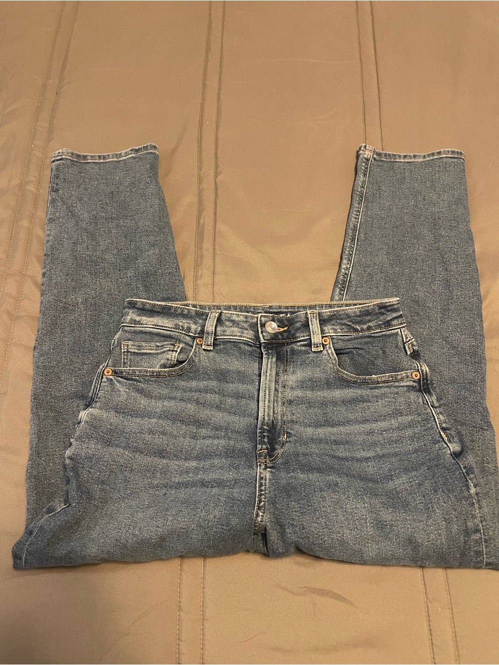 American Eagle Outfitters Women's Ankle Skinny Jeans - Light Blue